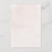 赤面エレガントウォーターカラーレース宿泊施設 エンクロージャーカード (裏面)