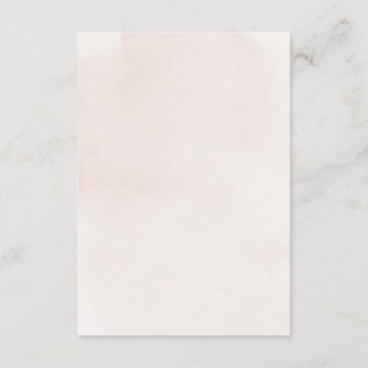 赤面エレガントウォーターカラーレース宿泊施設 エンクロージャーカード (裏面)