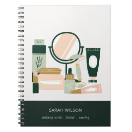 赤面エレガントグリーンメイクアップアーティスト宇宙学者 ノートブック