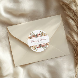 赤面エレガントダスティバラ牡丹 ラウンドシール