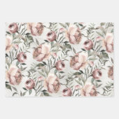 赤面エレガントバラランヌカルスつる植物フローラ ラッピングペーパーシート (正面3)