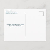 赤面エレガントピンクのクリスマスグリーティングと写真 シーズンポストカード (裏面)