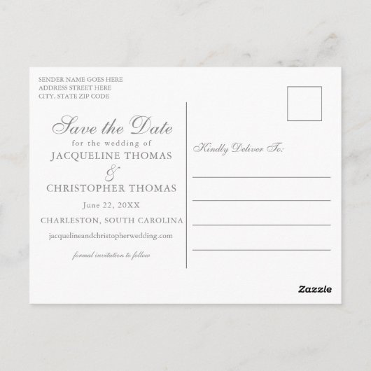 赤面エレガントピンクのセージフローラ写真の保存日付 ポストカード (裏面)