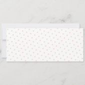 赤面エレガントピンクガール赤ちゃんシャワー 招待状 (裏面)