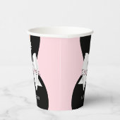 赤面エレガントピンクグラムティファニーベビーシャワー 紙コップ (右)