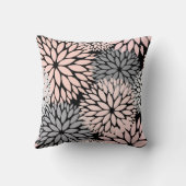 赤面エレガントピンクグレーダリアフローラ クッション (裏面)