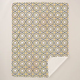 赤面エレガントピンクジオメトリックシェルパブランケット シェルパブランケット