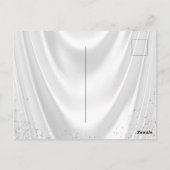 赤面エレガントピンクダイヤモンドパールベビーシャワー ポストカード (裏面)