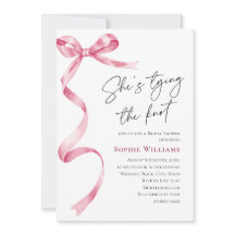 赤面エレガントピンクハンドドロウドボウブライダルシャワー