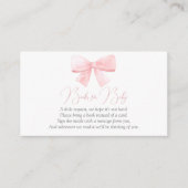 赤面エレガントピンクパステルボーガールブズベビー エンクロージャーカード (正面)