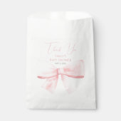 赤面エレガントピンクパステルボーガールベビーシャワー フェイバーバッグ (正面)