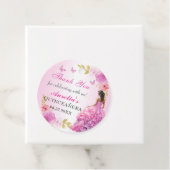 赤面エレガントピンクフローラキンセアニラ誕生日 フェイバータグ (インサイチュ)