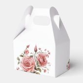 赤面エレガントピンクフローラキンセアニラ誕生日 フェイバーボックス (裏面サイド)