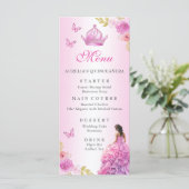 赤面エレガントピンクフローラキンセアニラ誕生日 メニュー (スタンド正面)