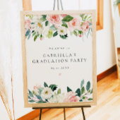 赤面エレガントピンクフローラ卒業パーティーへようこそ ポスター