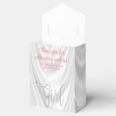 赤面エレガントピンクベビーシャワー フェイバーボックス (オープン)