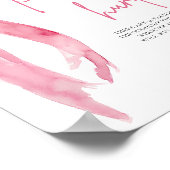 赤面エレガントピンクボウかわいいパシファイア狩りゲーム ポスター (角)