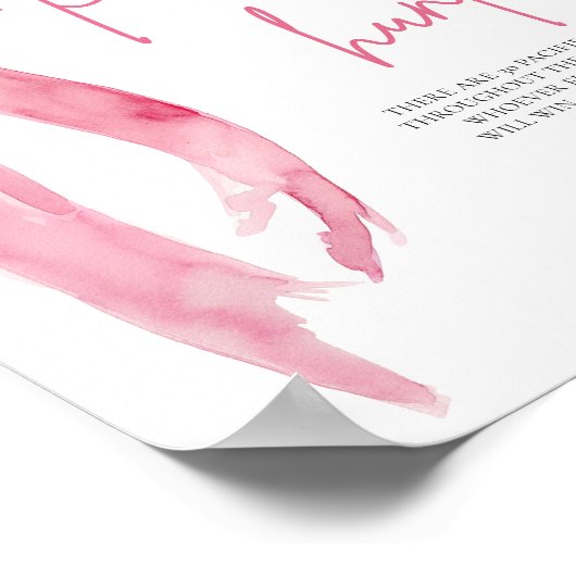 赤面エレガントピンクボウかわいいパシファイア狩りゲーム ポスター (角)