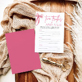 赤面エレガントピンクボウ二つの真実とライゲーム 招待状