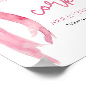 赤面エレガントピンクボウ推測コークゲームの数 ポスター (角)