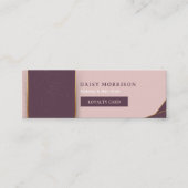 赤面エレガントピンクメイクヘアアーティスト6パンチミニ ロイヤリティカード (正面)