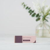 赤面エレガントピンクメイクヘアアーティスト6パンチミニ ロイヤリティカード (スタンド正面)