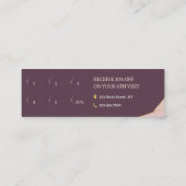 赤面エレガントピンクメイクヘアアーティスト6パンチミニ ロイヤリティカード (裏面)