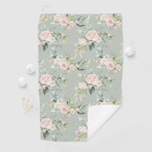 赤面エレガントピンクユーカリプトゥスセージ ゴルフタオル (インサイチュ)