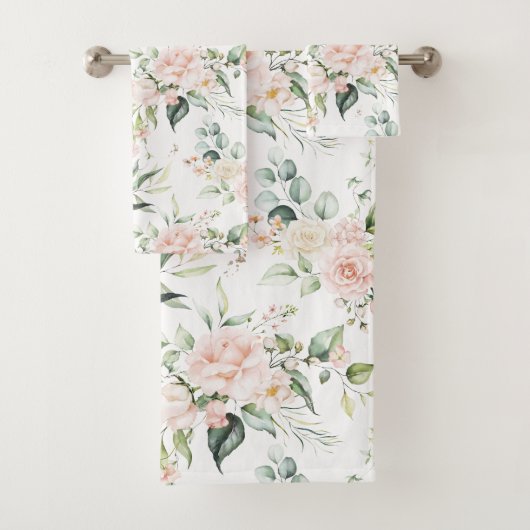 赤面エレガントピンクユーカリ バスタオルセット (インサイチュ)