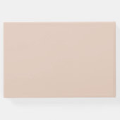 赤面エレガントピンクローズフローラウェディングレセプション ゲストブック (裏面)