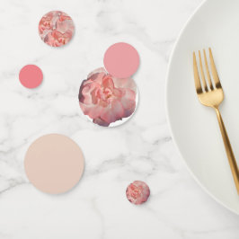 赤面エレガントピンクローズフローラウェディングレセプション コンフェッティ