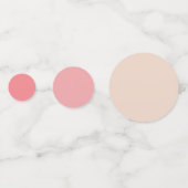 赤面エレガントピンクローズフローラウェディングレセプション コンフェッティ (裏面)