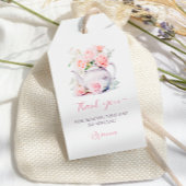 赤面エレガントピンクローズブライダルシャワーメッセージカード ギフトタグ