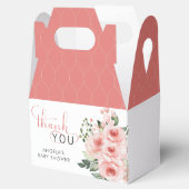 赤面エレガントピンクローズベビーイン開花シャワー フェイバーボックス (オープン)