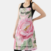 赤面エレガントピンクローズ植物用エプロン エプロン (インサイチュ)