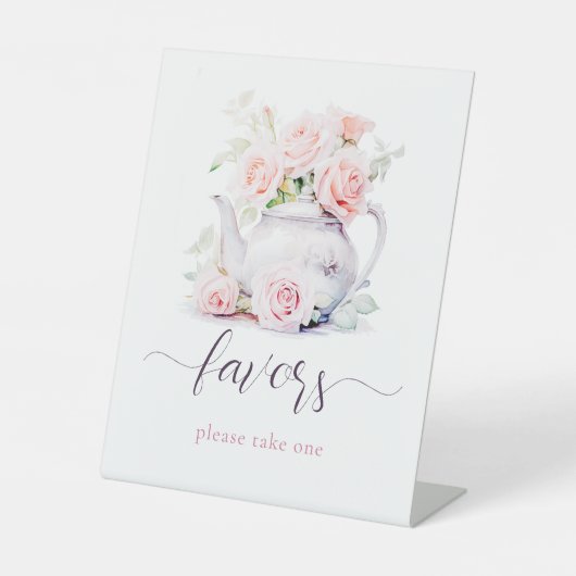 赤面エレガントピンクローゼズティーパーティーウィーズ 台座サイン (正面)