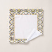 赤面エレガントピンク幾何学浴用タオル一式 バスタオルセット (ウォッシュタオル)