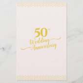 赤面エレガントピンク50結婚周年記念メニュー (裏面)