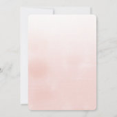 赤面エレガントフローラブライダルシャワー招待カード 招待状 (裏面)