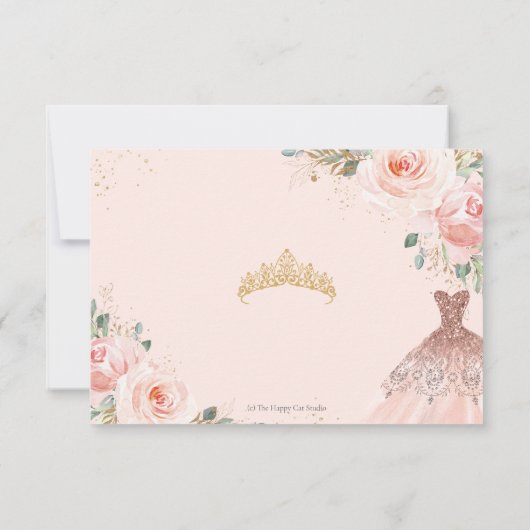 赤面エレガントフローラプリンセスグーンキンセアニラ 出欠カード (裏面)