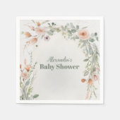 赤面エレガントフローラベビー開花 スタンダードカクテルナプキン (正面)