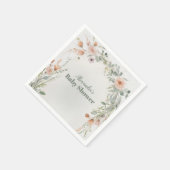 赤面エレガントフローラベビー開花 スタンダードカクテルナプキン (角)