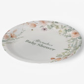 赤面エレガントフローラベビー開花 ペーパープレート (アングル)