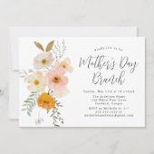 赤面エレガントフローラマザーズデイブランチ 招待状 (正面)