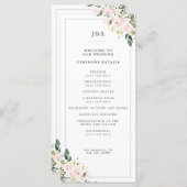 赤面エレガントフローラユーカリプトゥス結婚グリーナリー プログラム (正面/裏面)