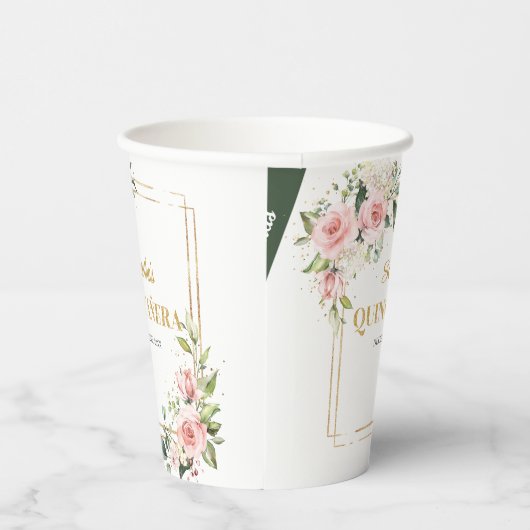 赤面エレガントフローラユーカリ金ゴールドキンセアニェラ 紙コップ (右)