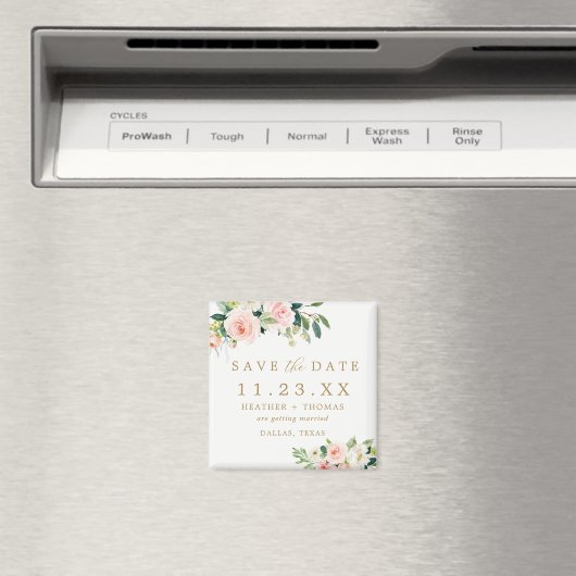 赤面エレガントフローラ日付マグネットの保存 マグネット (インサイチュ (食洗機))