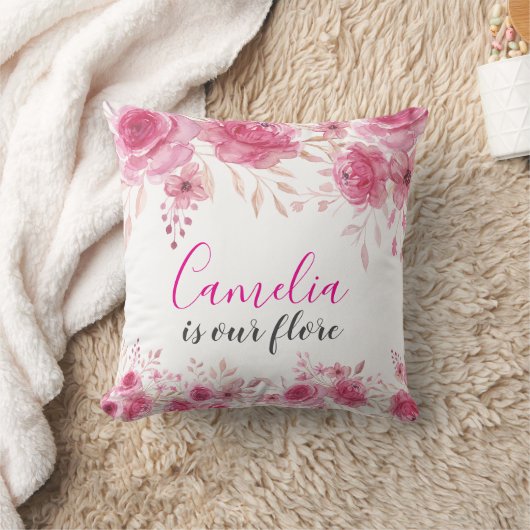 赤面エレガントフローラ装飾用クッション クッション (ブランケット)