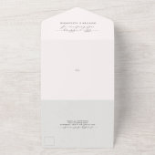 赤面エレガントフローラ&ユーカリ結婚ス オールインワン招待状 (外側)