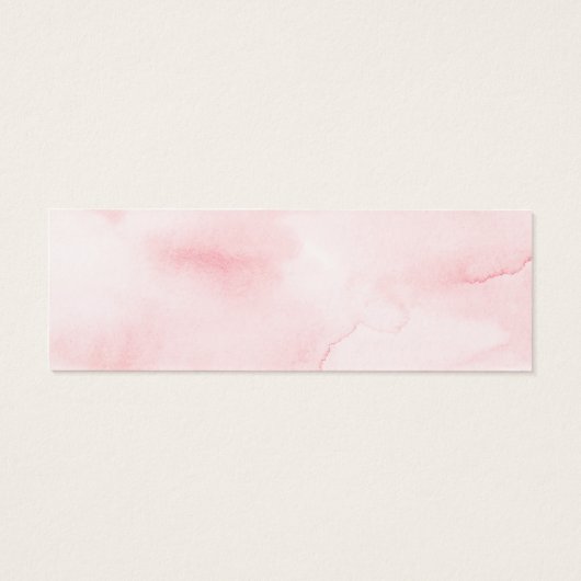 赤面エレガントブライダルシャワーレジストリ挿入カード (裏面)